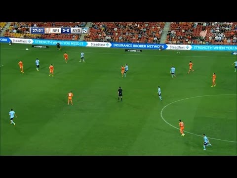 Marc Janko amazing goal volley | Brisbane Roar 0 - 1 Sydney FC | A-League 2014-2015