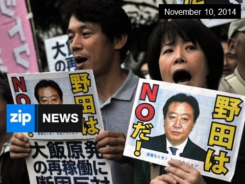 Hundreds Protest Nuclear Plant Restart - Nov 10, 2014