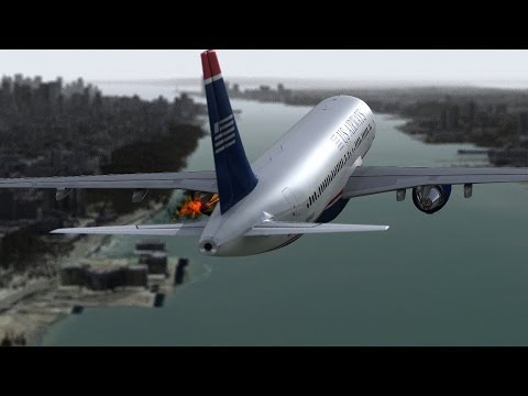 Hudson Crash - US Airways Flight 1549 - Reconstruction from inside the plane