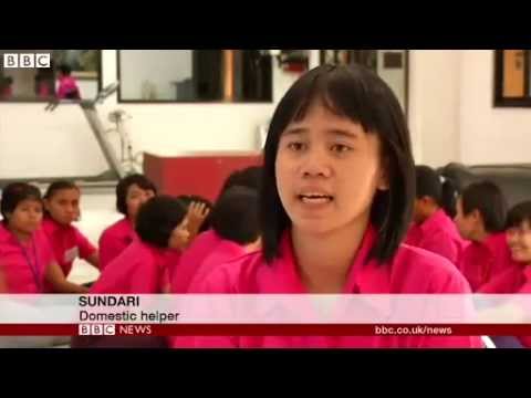 BBC News   100 Women  Indonesia seeks end to maid service