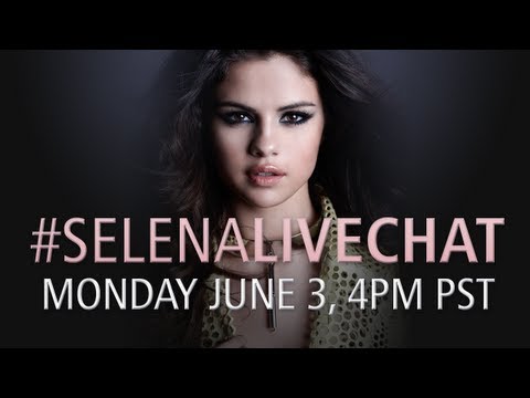 #selenalivechat -- Monday June 3, 4pm PT!