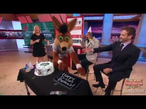 The Spurs' Mascot & Gregg Popovich Surprise Michelle Beadle On Her Birthday