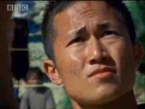 British Army recruit Gurkha soldiers in Nepal - Michael Palin for BBC