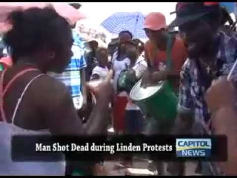 Breaking News Man shot dead several others injured during Linden Protests