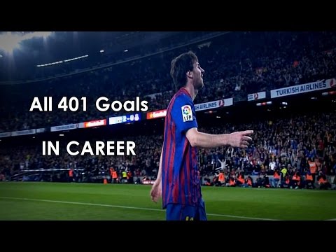 Lionel Messi | All 401 Goals in Career - 2004-2014 | HD