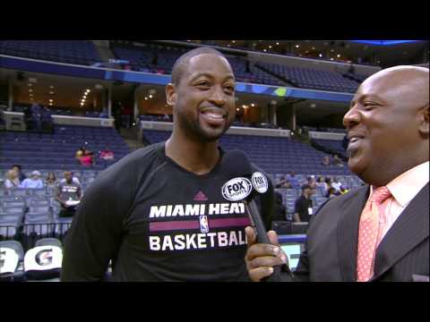 Dwyane Wade takes Post-Game Interview to Another Level