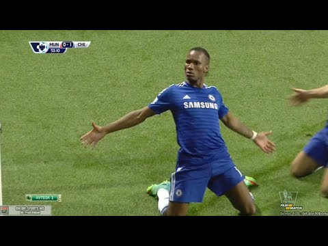 Didier Drogba Goal - Manchester United vs Chelsea 1-1 (Premier League 2014)