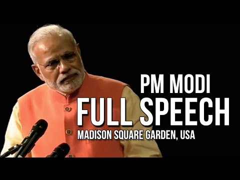 PM Modi full speech @ Madison Square Garden, New York, USA