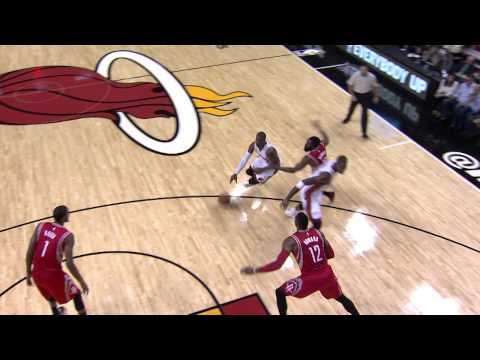 Chris Bosh Gets the Incredible Circus Shot to Fall