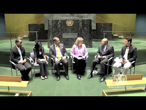 Global Roundtable - GFDD and H. E. Jean-Francis R. Zinsou (Permanent Representative of Benin)