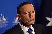 Prime Minister Tony Abbott with Foreign minister Julie Bishop and Attorney-General Senator George Brandis conducted a press conference in Parliament House Canberra on Tuesday 5 August 2014. Photo: Andrew Meares