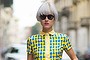 MILAN, ITALY - SEPTEMBER 21: Linda Tol  is wearing a dress from a italians theorie in the streets of Milan during the Milan fashion week on September 21, 2014 in Milan, Italy.  (Photo by Timur Emek/Getty Images)