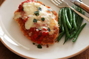 Chicken parmigiana.