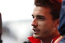 Marussia Formula One driver Jules Bianchi of France speaks to the media after a news conference at the Suzuka circuit in this October 2, 2014 file photo. Critically injured French Formula One driver Jules Bianchi is no longer in an artificial coma but remains unconscious, his family said in a statement on November 19, 2014. Bianchi, who suffered the most serious F1 race injury since Ayrton Senna died in 1994 when he crashed into a recovery tractor in the wet at the Japanese Grand Prix on Oct. 5, has been transferred from Yokkaichi to a hospital in Nice. REUTERS/Yuya Shino/Files (JAPAN - Tags: SPORT MOTORSPORT F1)