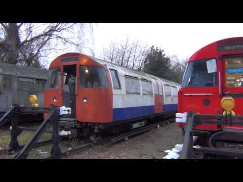 (HD) Old London Underground Stock Seen At Acton Works