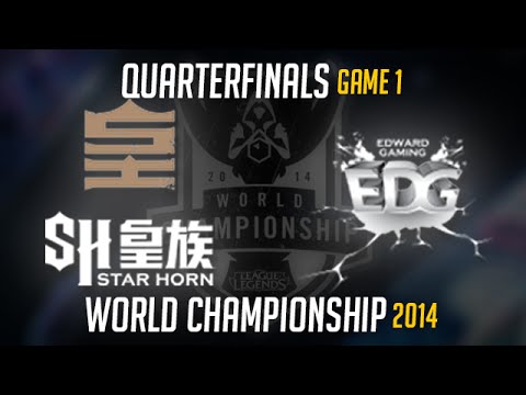 Royal Club vs Edward Gaming Quarter-final S4 Worlds Game 1 | SHR vs EDG LoL World Championship 2014