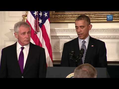 Defense Secretary Hagel Resigns - Full Announcement