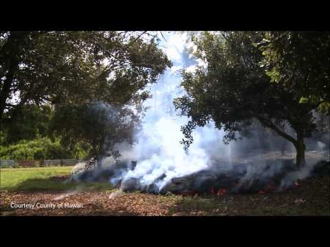 Oct 28, 2014 | Hawaii Kilauea Volcano Lava Flow Enters Residential Area in Pahoa [raw video]