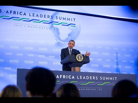 President Obama Holds a Press Conference at the U.S.-African Leaders Summit