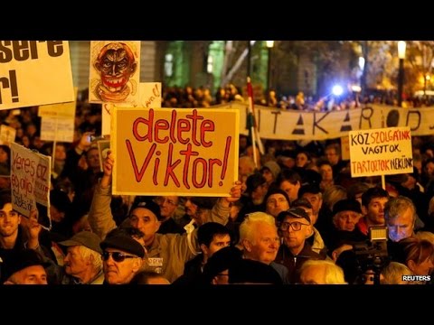 Thousands attend Hungary 'Public Outrage Day' Protest | BREAKING NEWS - 18 NOV 2014