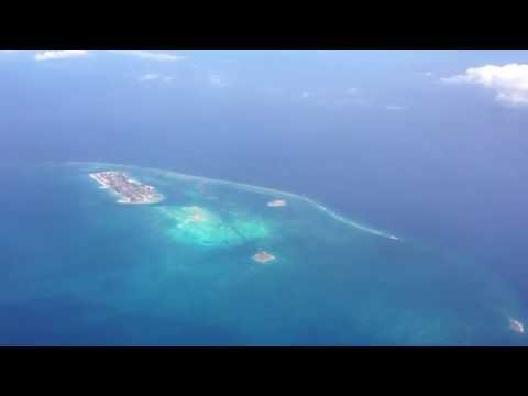 Flying Over Johnston Atoll  (PJON) - Pacific Ocean Clip 2