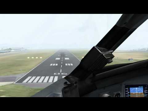 FSX - CRJ-700 Extreme Landing at Luxembourg [HD]