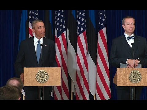 President Obama Holds a Press Conference with President Ilves of Estonia