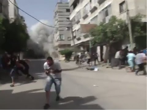 Moment of Impact: Israeli airstrike creates chaos in southern Gaza