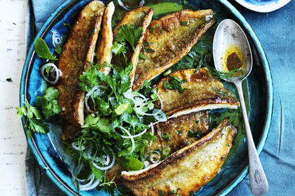 Pan-fried whiting