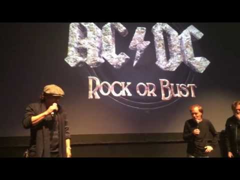 Angus Young & Brian Johnson of ACDC @ Webster Hall NYC 11/18/14