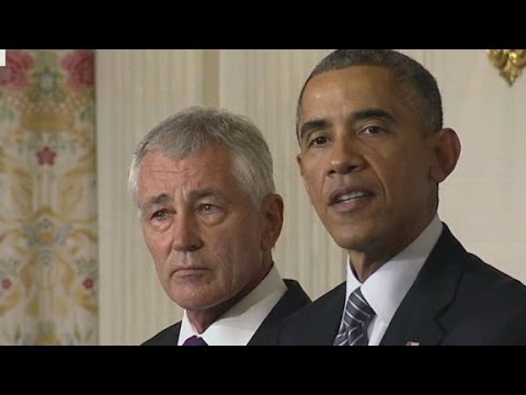 Obama announces Hagel's resignation