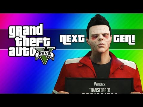 GTA 5 Next Gen Funny Moments - Zombie Face, First Person, Spin Glitch, New Plan, & More!