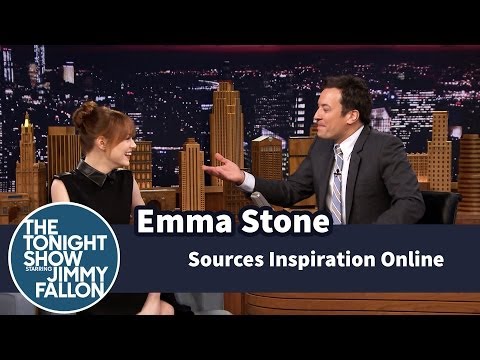 Emma Stone Sources Inspiration Online