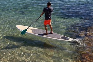 The Adventure Paddleboarding Bamboo All Rounder from Global Surf Industries.