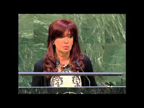 SPEECH OF THE PRESIDENT CRISTINA FERNÁNDEZ DURING THE UNITED NATIONS GENERAL ASSEMBLY, NEW YORK, USA