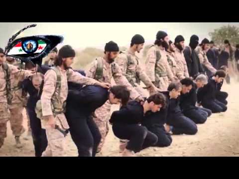 the Islamic State behead 20 Syrian soldiers + sending message to Obama