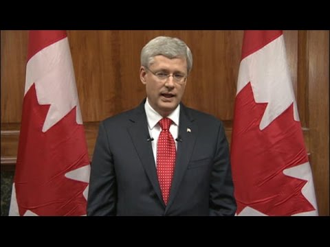 Prime Minister Stephen Harper on Ottawa shooting