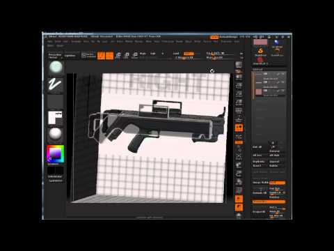 Sculpt a sci-fi weapon prop in ZBrush (3 of 26)