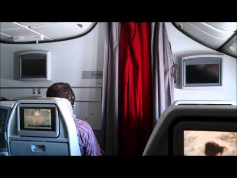 Whole Flight Air France Boeing 777 Premium Economy Bangkok to Birmingham via Paris