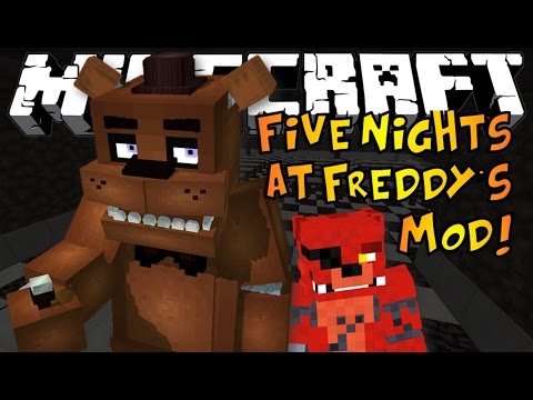 Minecraft | FIVE NIGHTS AT FREDDY'S MOD! - Golden Freddy Boss & OP Foxy | Mod Showcase