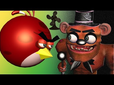 ANGRY BIRDS in 5 NIGHTs at FREDDY’s  ♫  3D animated  mashup  ☺ FunVideoTV - Style ;-))