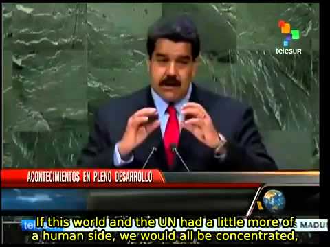 Nicolas Maduro addresses United Nations, 2014.