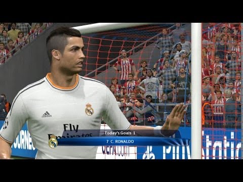 PES 2014 UEFA Champions League Final (Atletico Madrid vs Real Madrid Gameplay)