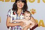 Yumi Stynes and daughter Mercy at the <i>Paddington Bear</i> premiere.