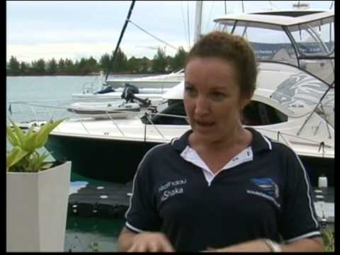 SBC (Seychelles Broadcasting Corporation) News Report on our outdoor boatshow. (French)