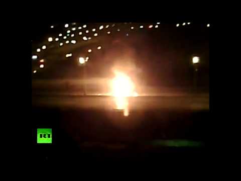 RAW: Moscow gas truck explosion caught on camera