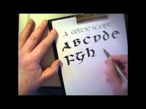 Calligraphy - A Celtic Script (Uncial Letters) by Yirdy Machar