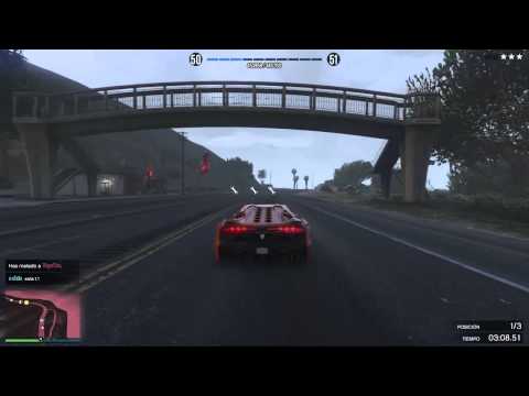 GTA 5 ONLINE - MEGA BLOQUEOS Y EXPLOSIONESC/ WILLYREX Y byAbeeL - CARRERA GTA 5 ONLINE