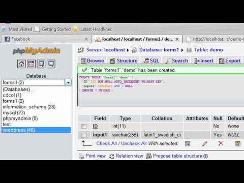 How to Create an HTML Form That Stores Data in a MySQL Database Using PHP Part 2 of 4