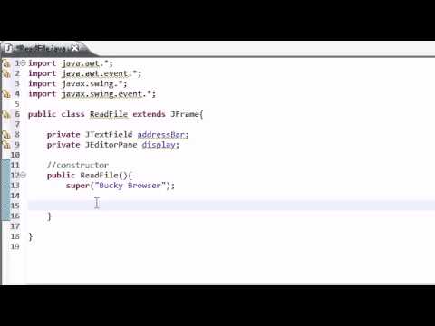 Intermediate Java Tutorial - 34 - Creating a Simple Web Browser